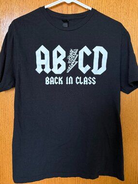 ABCD Back in Class Teacher Graphic Tee | Gildan Softstyle Medium